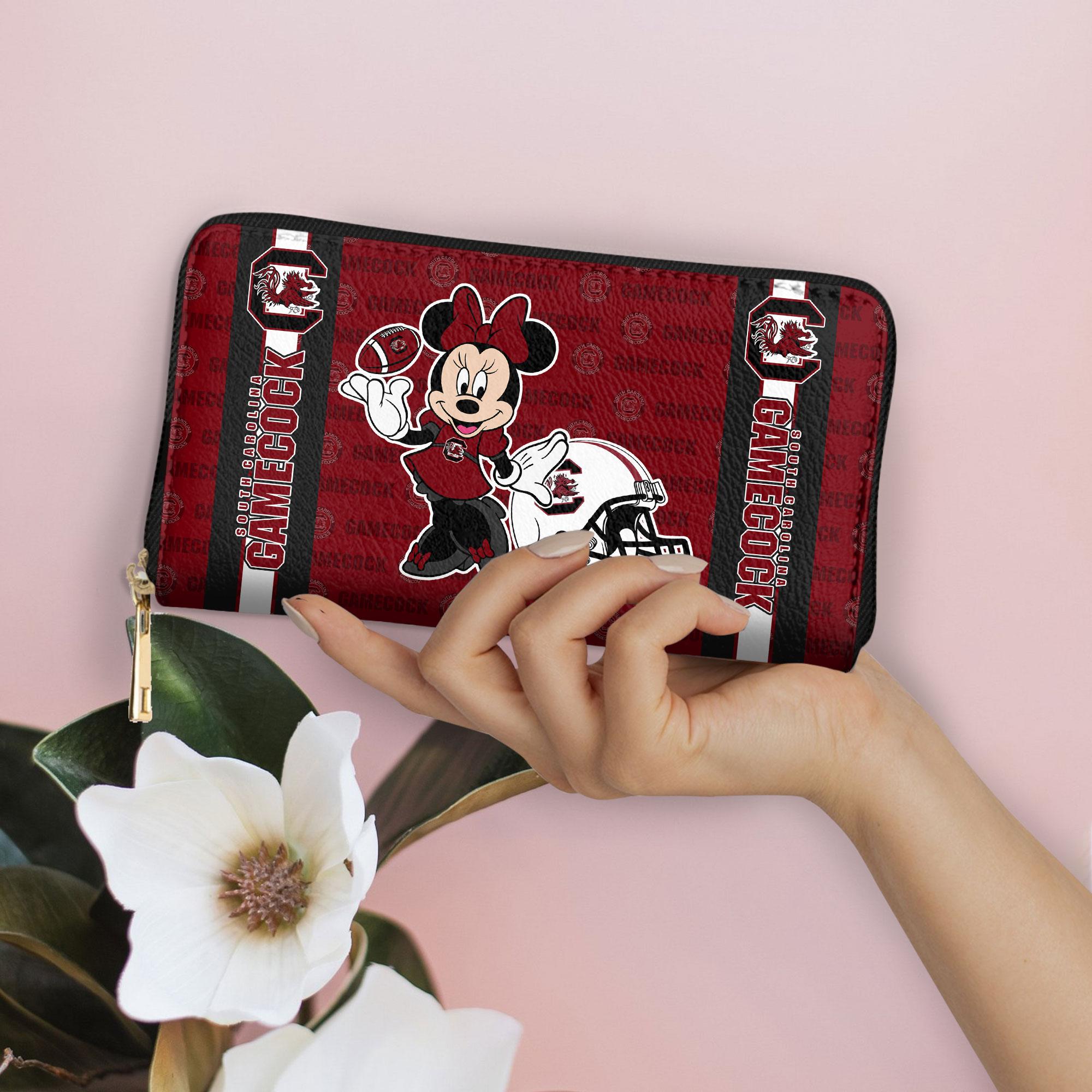 Sportswearmerch South Carolina Gamecocks NCAA x Minnie Women Leather Handbag For Fan