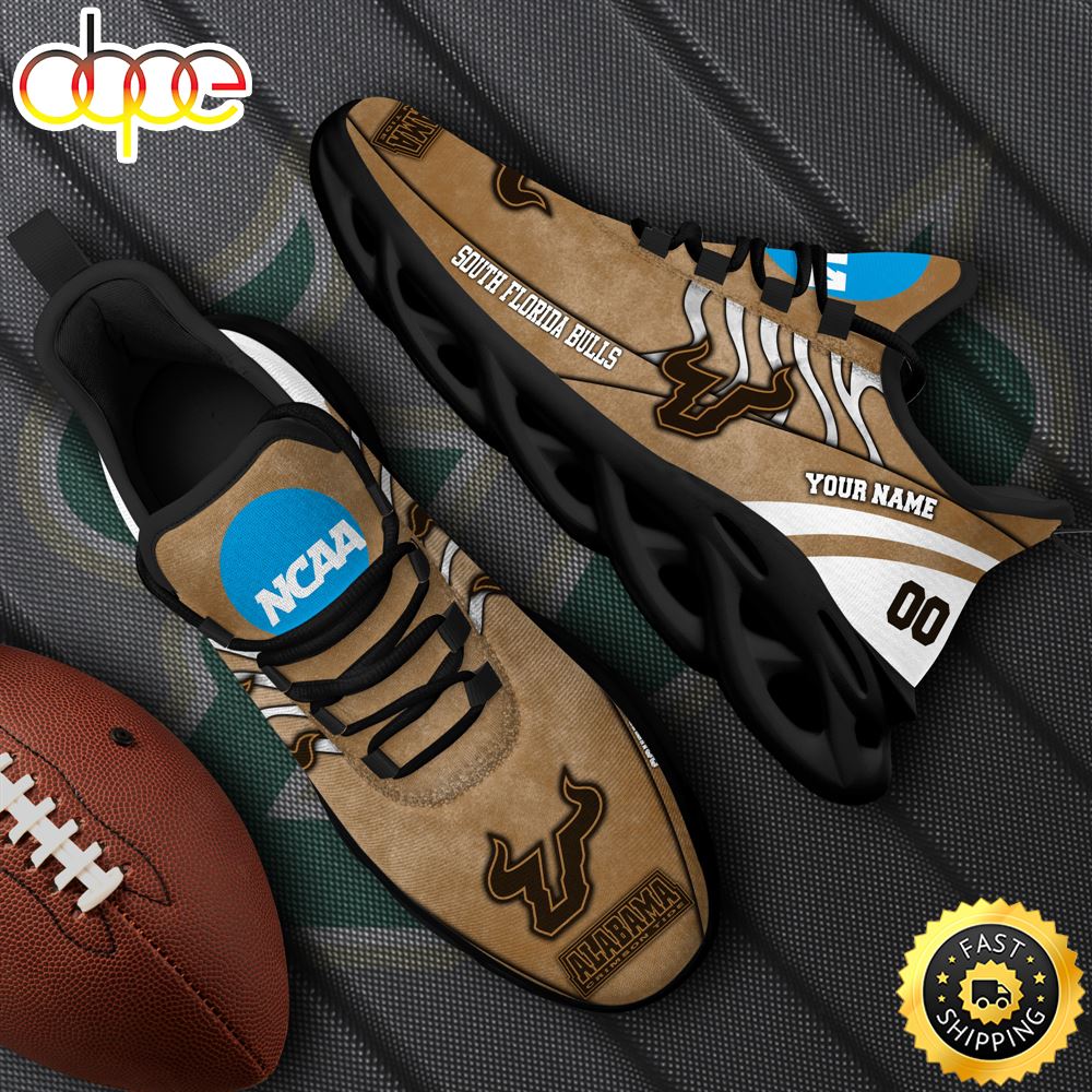 Sportswearmerch South Florida Bulls NCAA Black Max Soul Shoes Sneakers For Men And Women