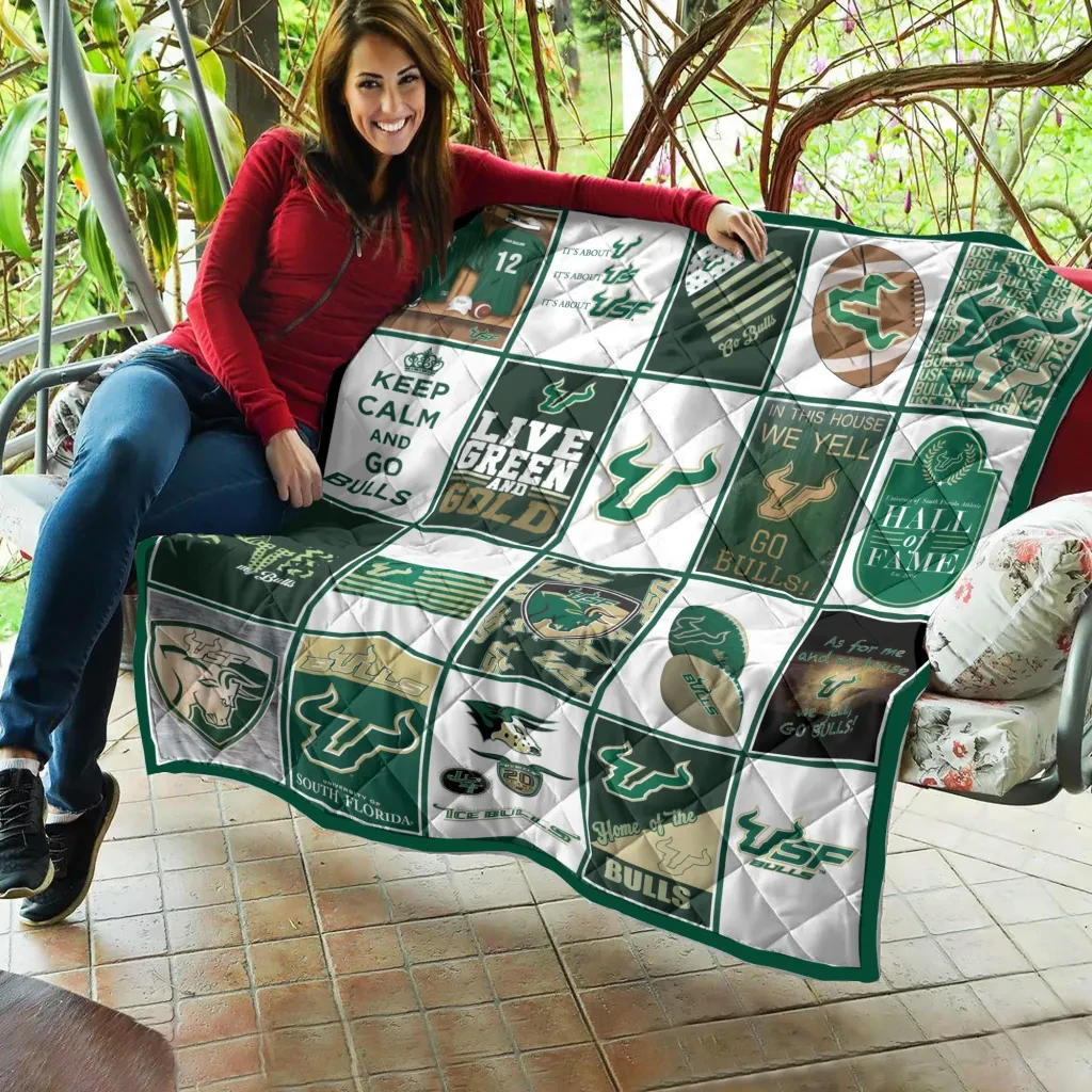 Sportswearmerch South Florida Bulls NCAA Quilt Blanket For Fan