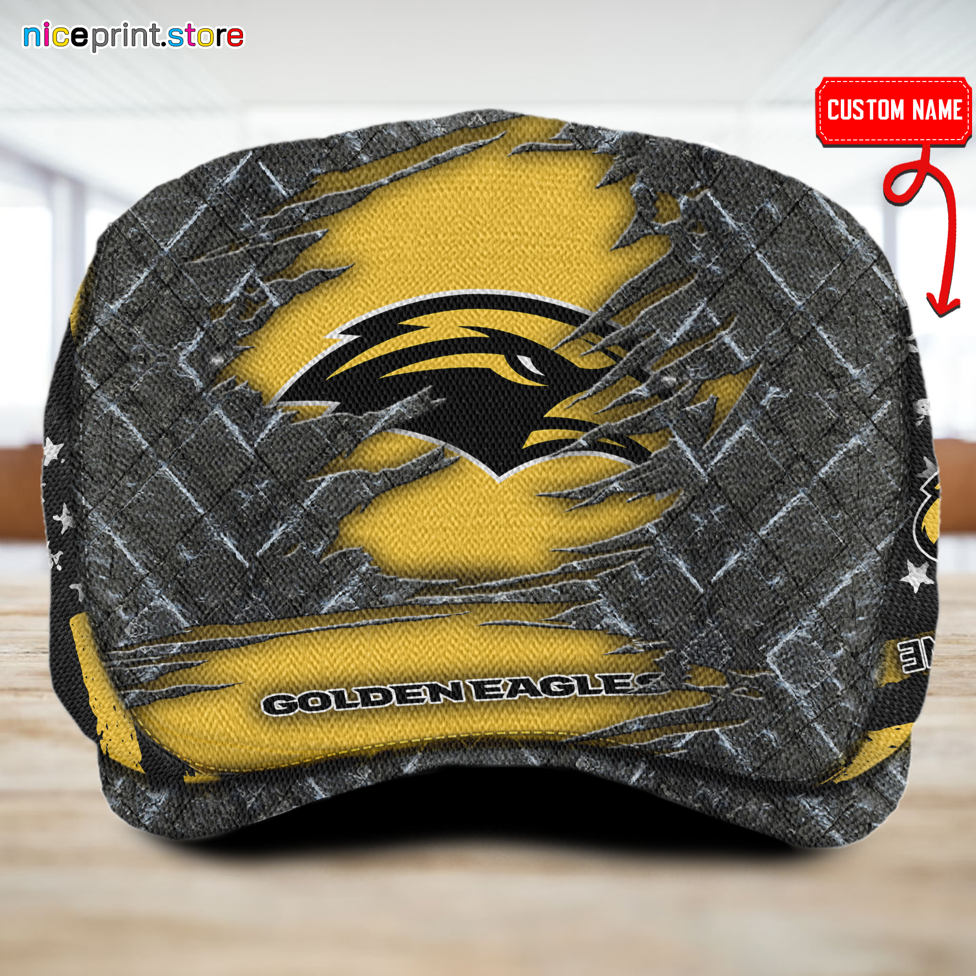 Sportswearmerch Southern Miss Golden Eagles NCAA Flat Cap For Fan