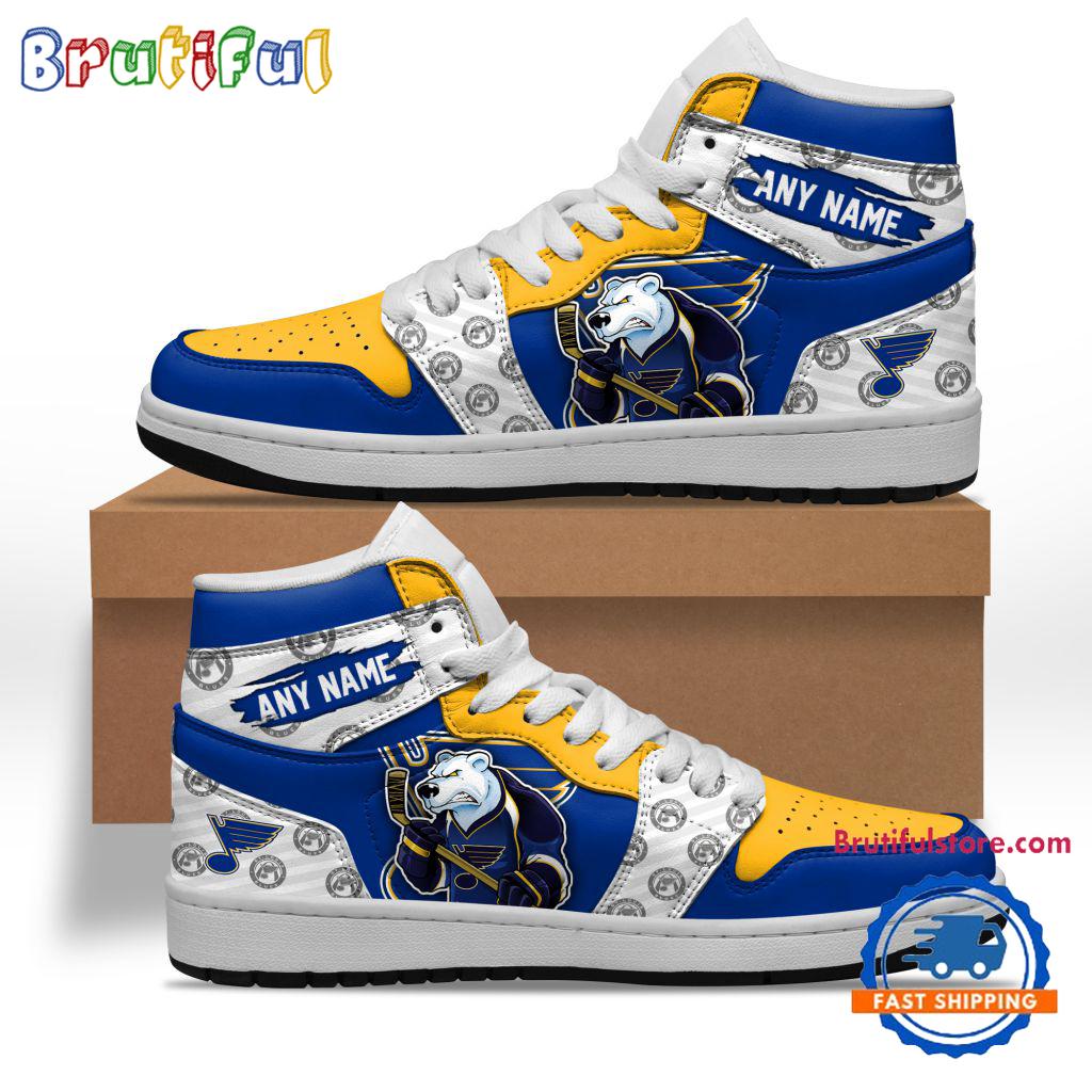 Sportswearmerch St. Louis Blues NHL AJ1 High Sneakers Shoes For Men And Women