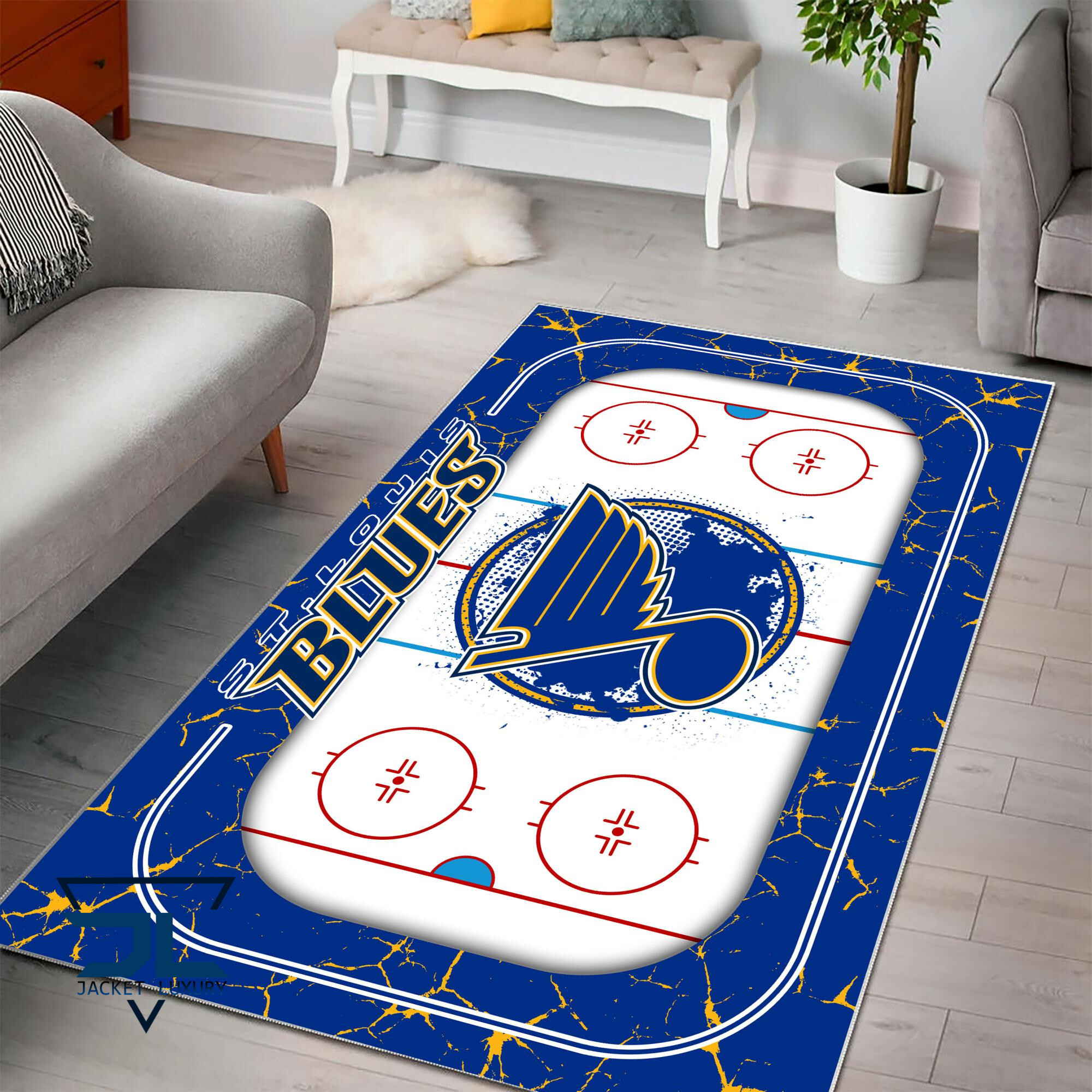 Sportswearmerch St. Louis Blues NHL Area Rug For Fan
