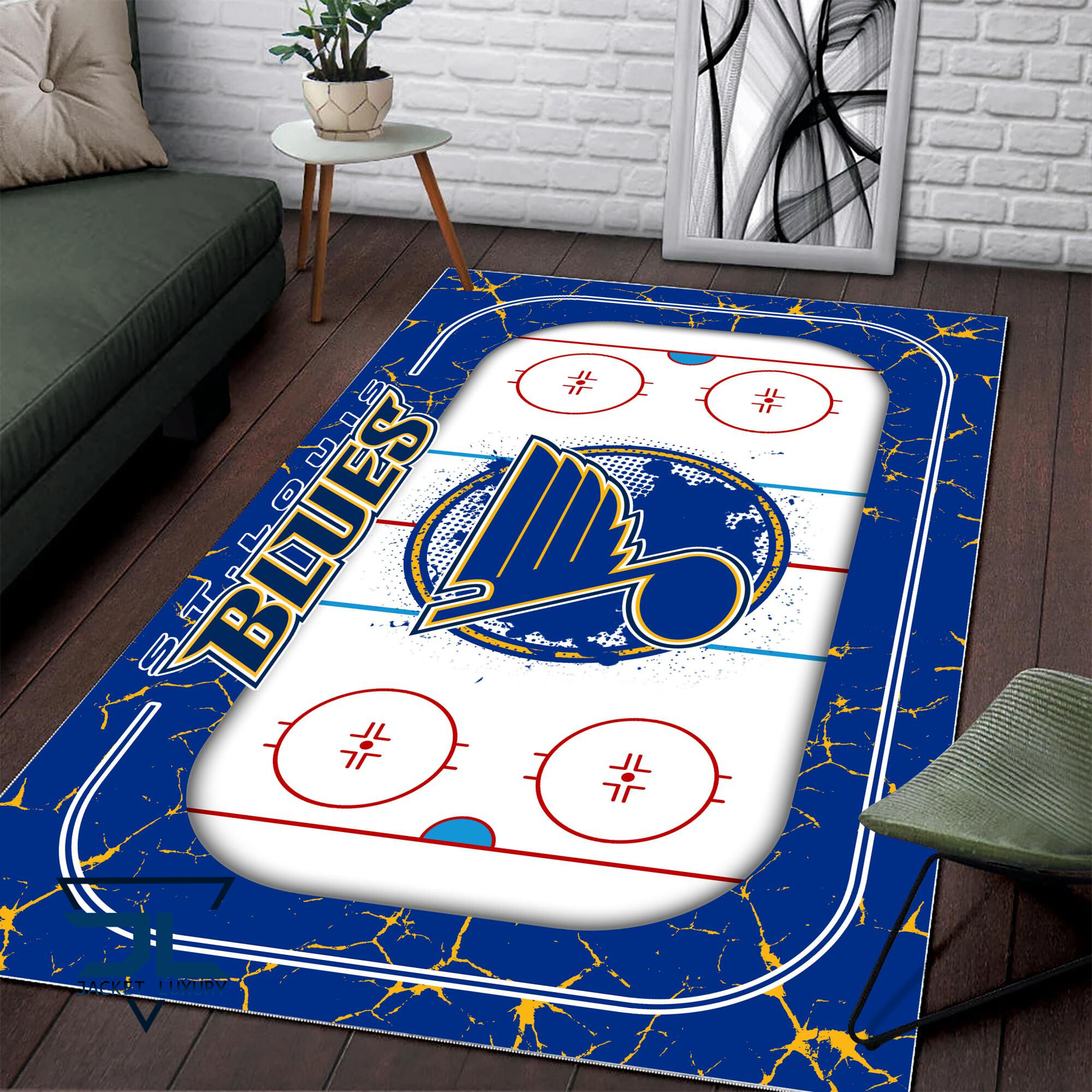 Sportswearmerch St. Louis Blues NHL Area Rug For Fan