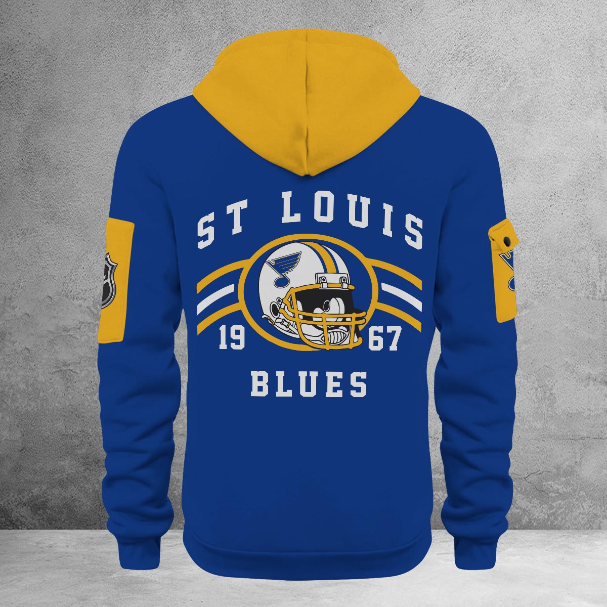 Sportswearmerch St. Louis Blues NHL Half Zip Hoodie Personalized For Fan