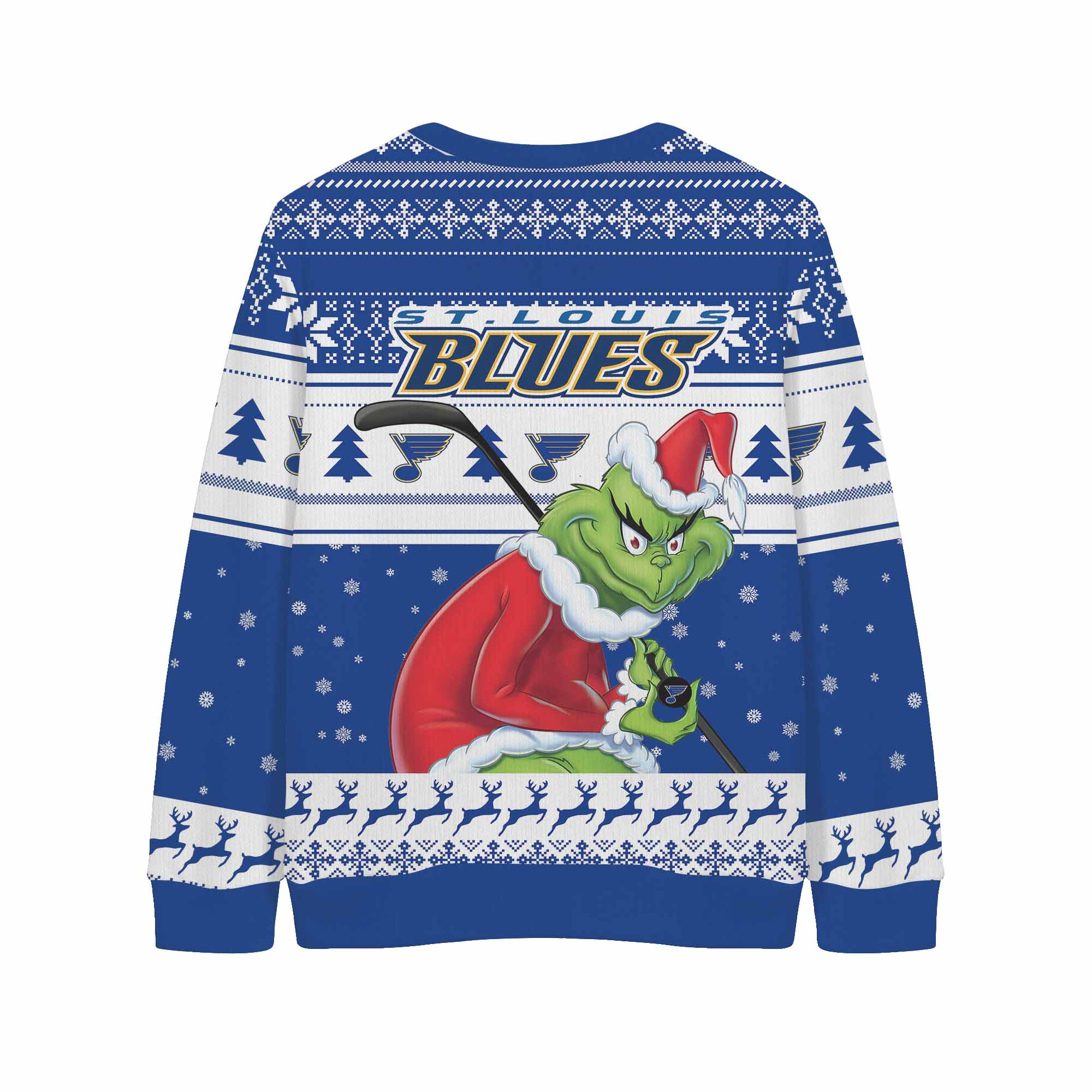 Sportswearmerch St. Louis Blues NHL x Grinch Christmas Cardigan For Fan