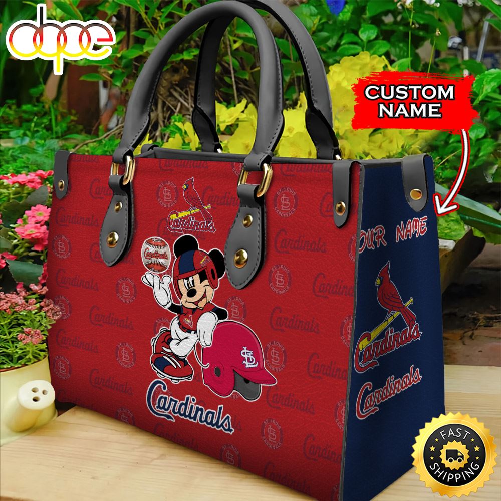 Sportswearmerch St. Louis Cardinals MLB Mickey Leather Bag For Fan