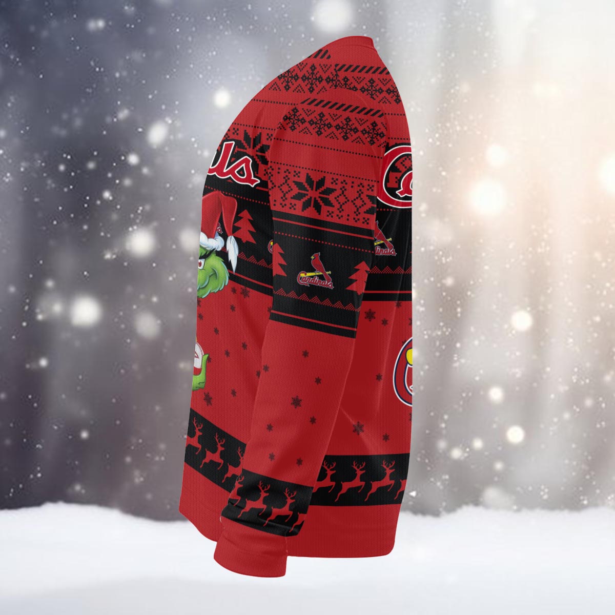 Sportswearmerch St. Louis Cardinals MLB x Grinch Christmas Ugly Sweater For Fans