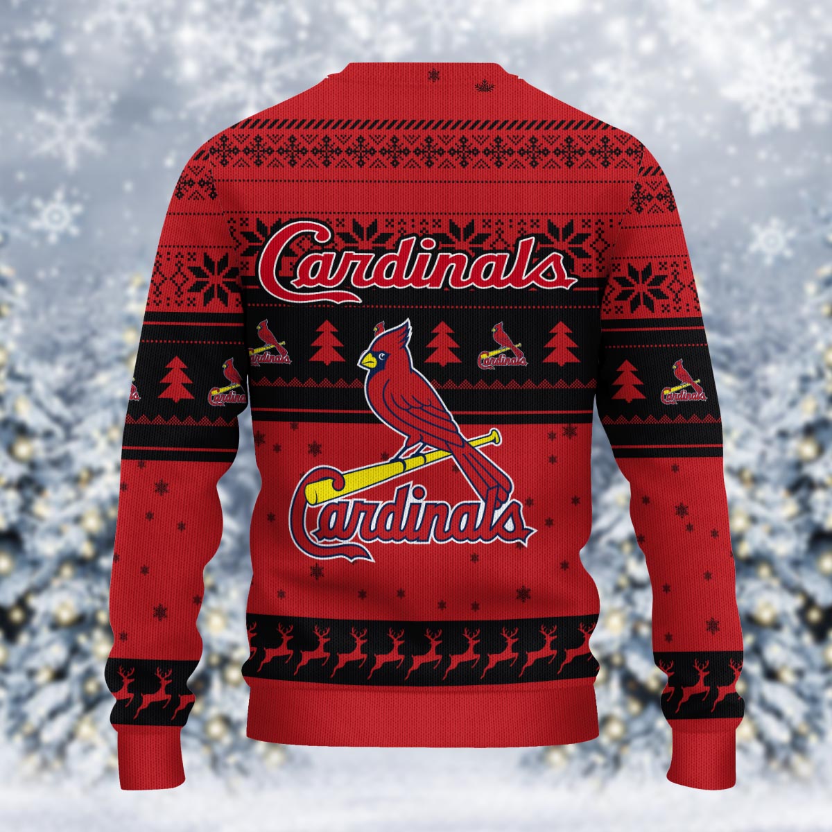 Sportswearmerch St. Louis Cardinals MLB x Grinch Christmas Ugly Sweater For Fans