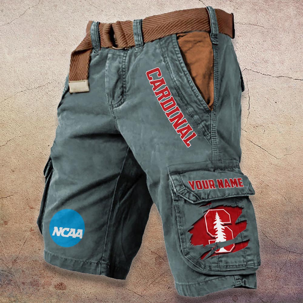 Sportswearmerch Stanford Cardinal NCAA Denim Short For Fan