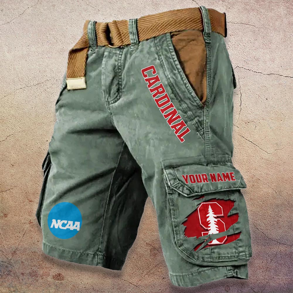Sportswearmerch Stanford Cardinal NCAA Denim Short For Fan