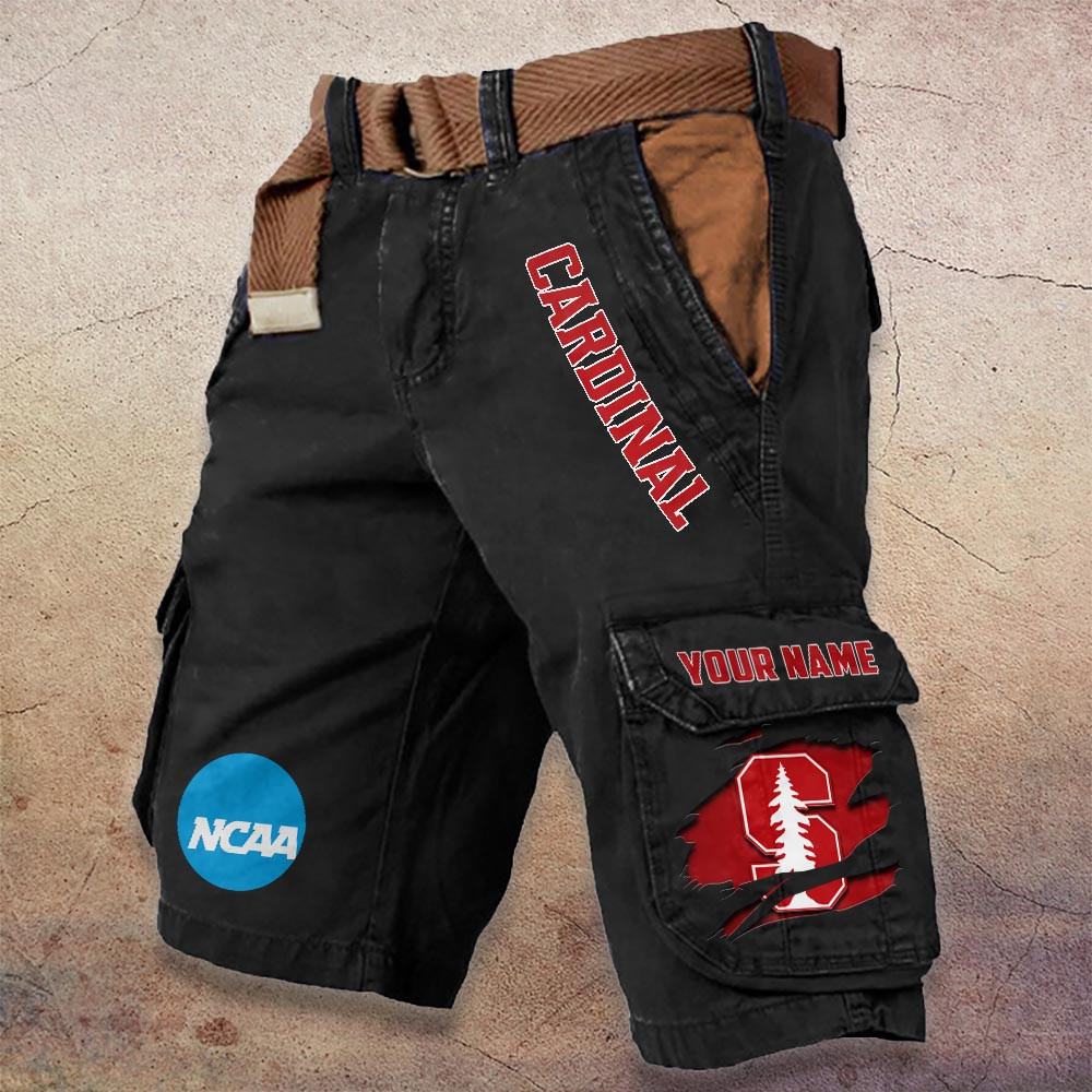 Sportswearmerch Stanford Cardinal NCAA Denim Short For Fan