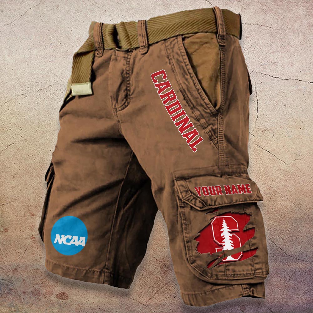 Sportswearmerch Stanford Cardinal NCAA Denim Short For Fan