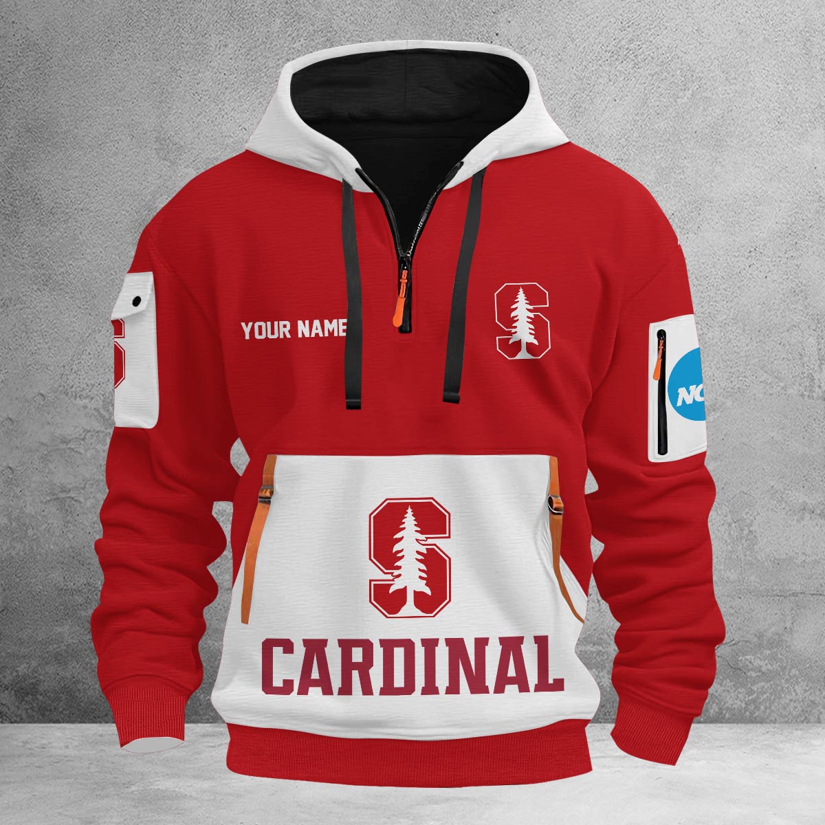 Sportswearmerch Stanford Cardinal NCAA Half Zip Hoodie Personalized For Fan