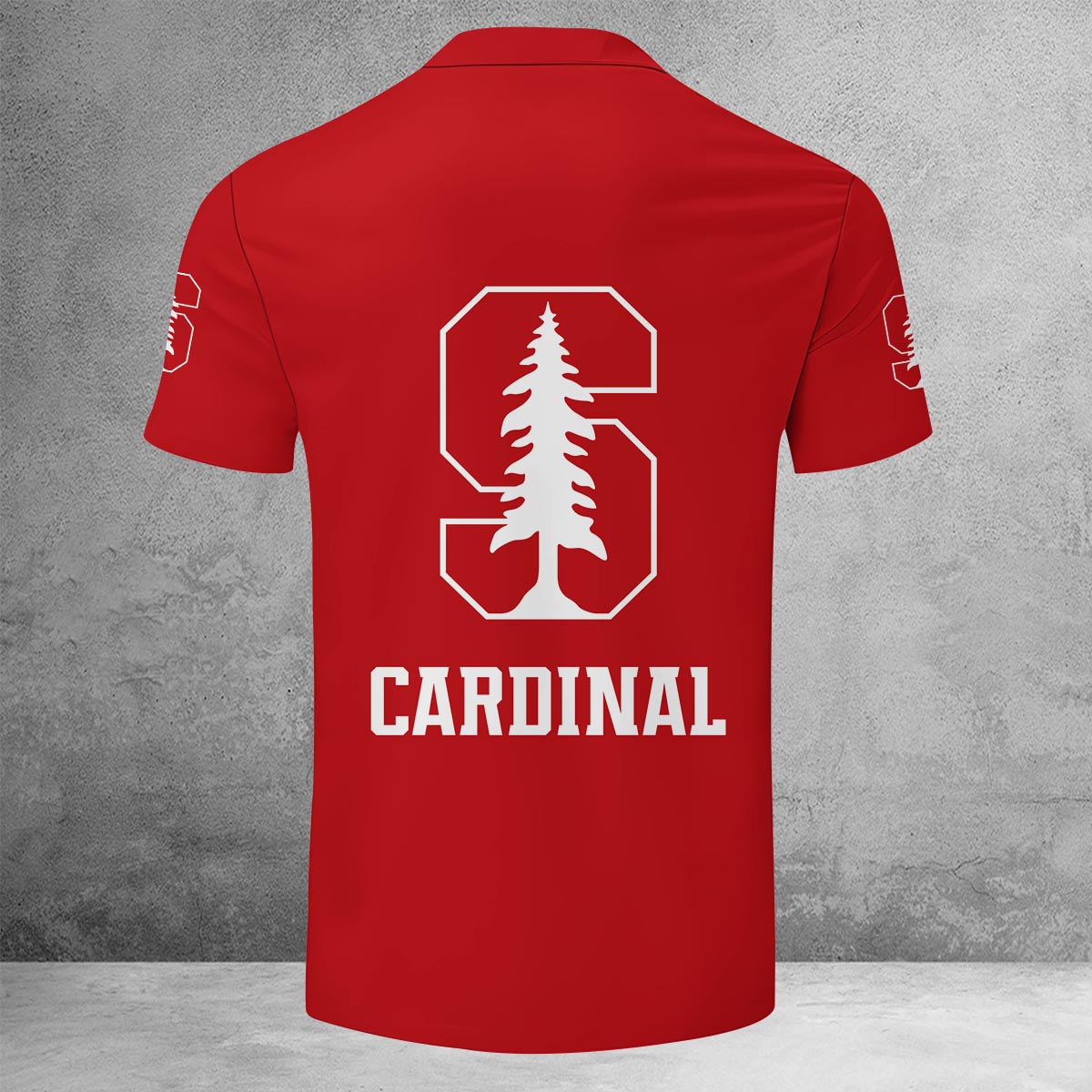 Sportswearmerch Stanford Cardinal NCAA Lapel Zip Polo Shirt For Fan