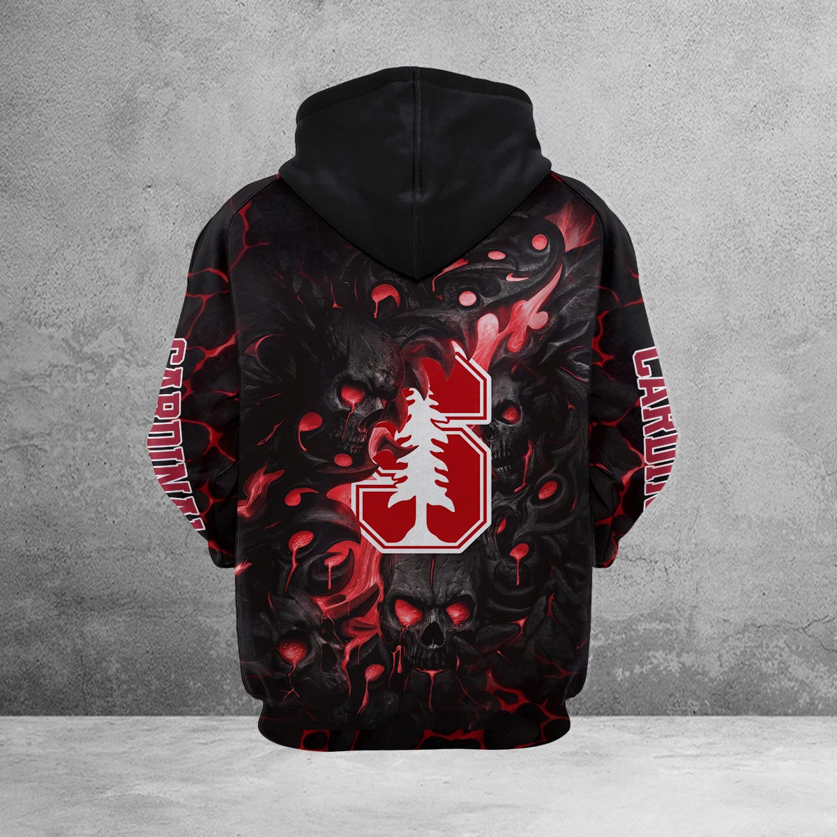 Sportswearmerch Stanford Cardinal NCAA Lava Skull Hoodie For Fan