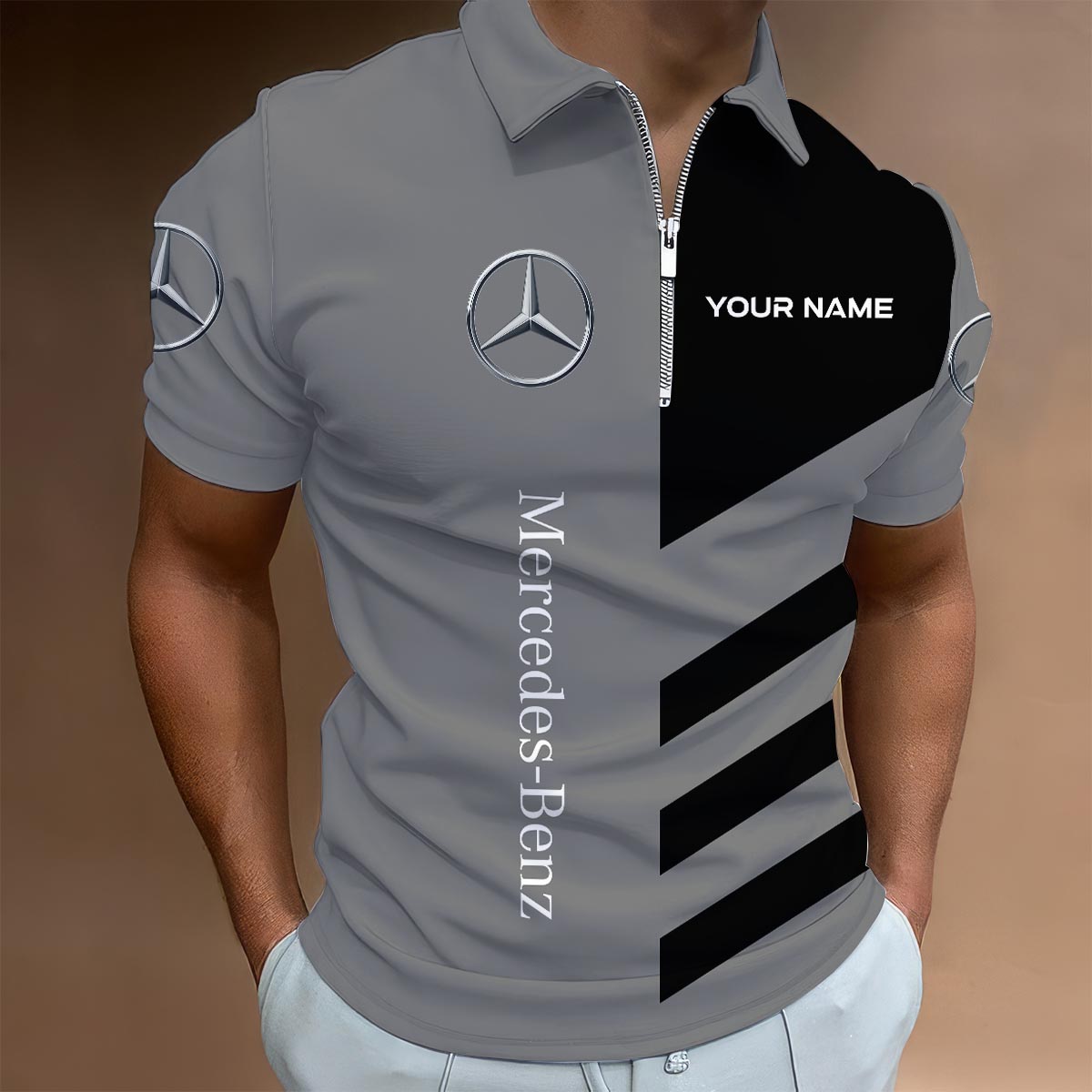 Sportswearmerch Subaru Car Lapel Zip Polo Shirt For Fan