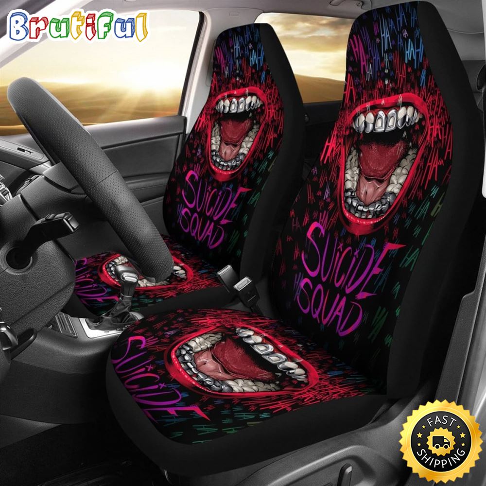 Sportswearmerch Suicide Squad Movie Art Car Seat Covers For Fan