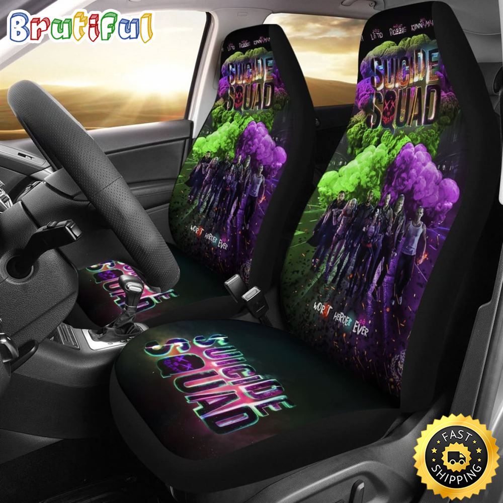 Sportswearmerch Suicide Squad Movie Car Seat Covers For Fan