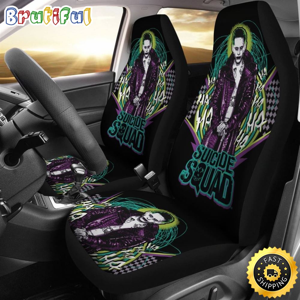 Sportswearmerch Suicide Squad Movie Car Seat Covers Joker Villains For Fan