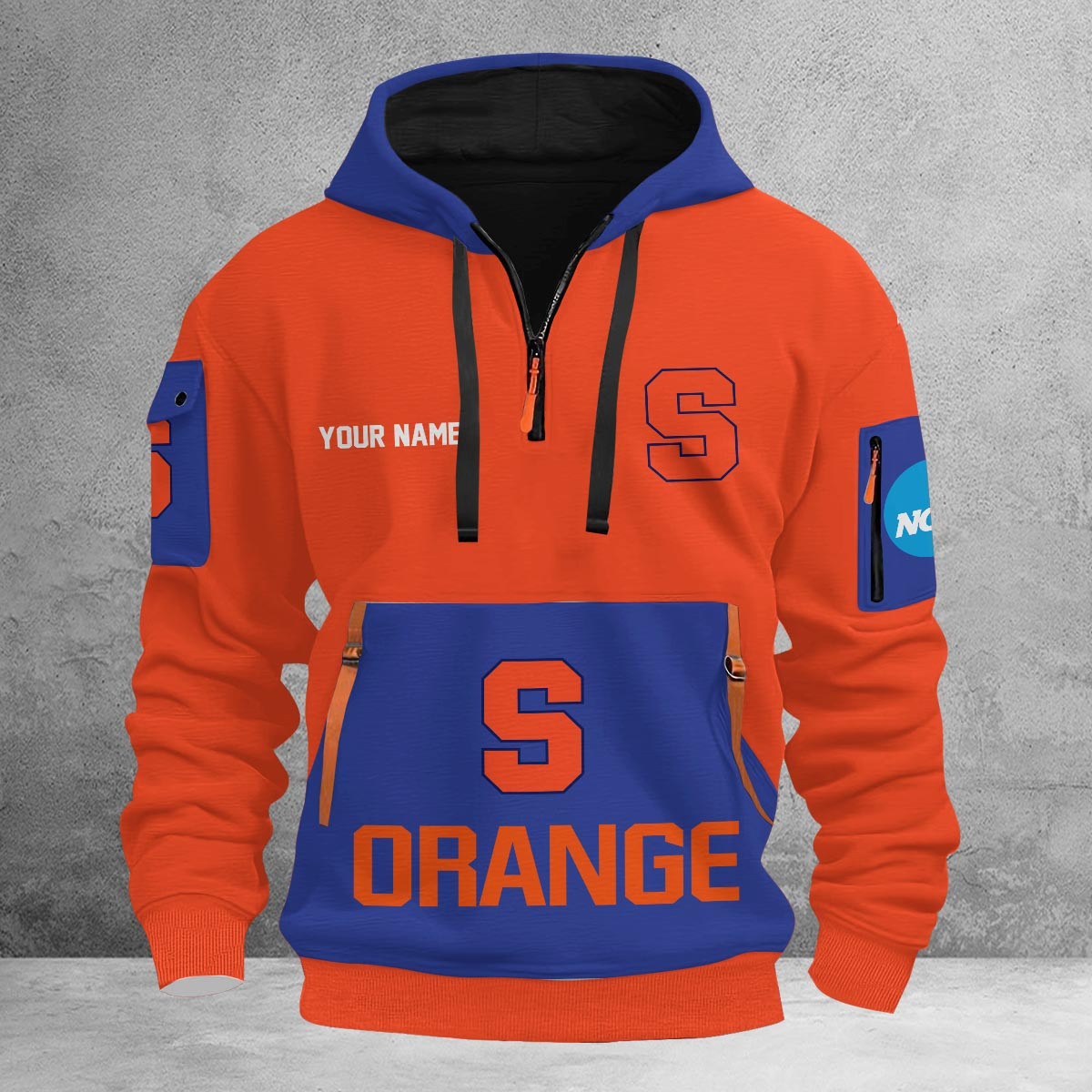Sportswearmerch Syracuse Orange NCAA Half Zip Hoodie Personalized For Fan