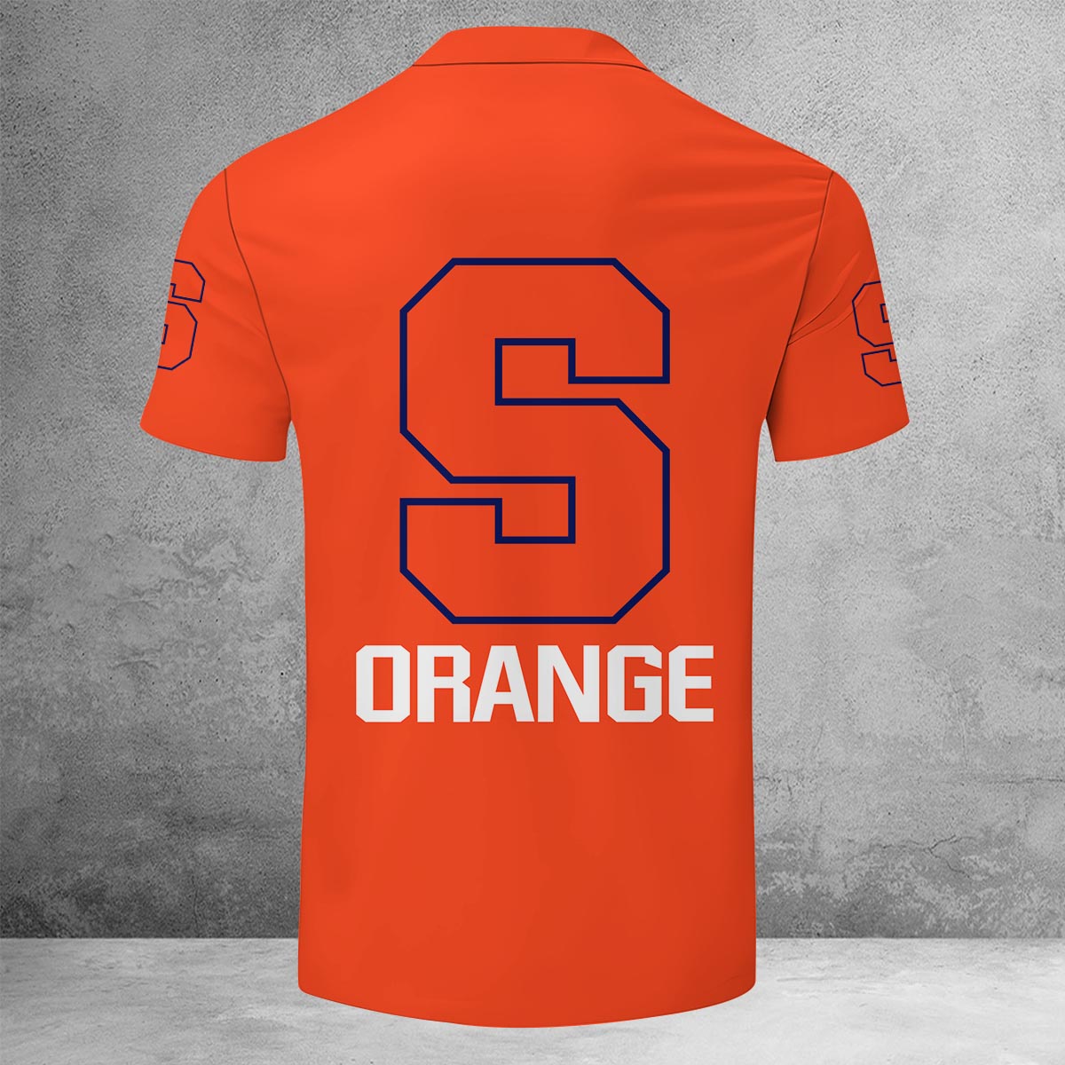 Sportswearmerch Syracuse Orange NCAA Lapel Zip Polo Shirt For Fan
