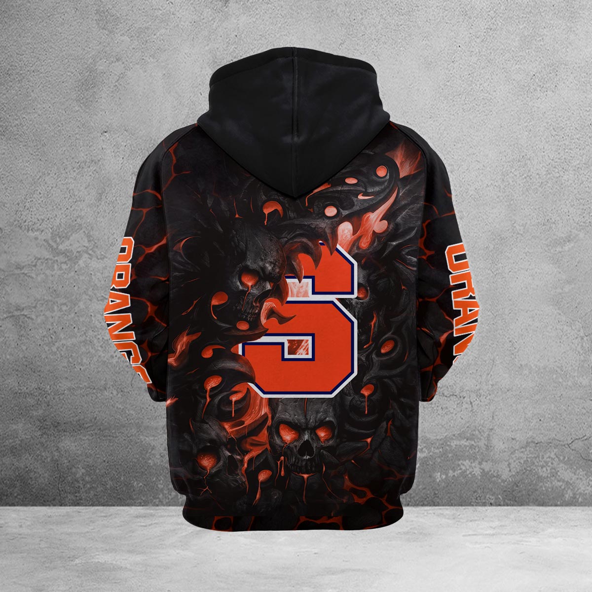 Sportswearmerch Syracuse Orange NCAA Lava Skull Hoodie For Fan