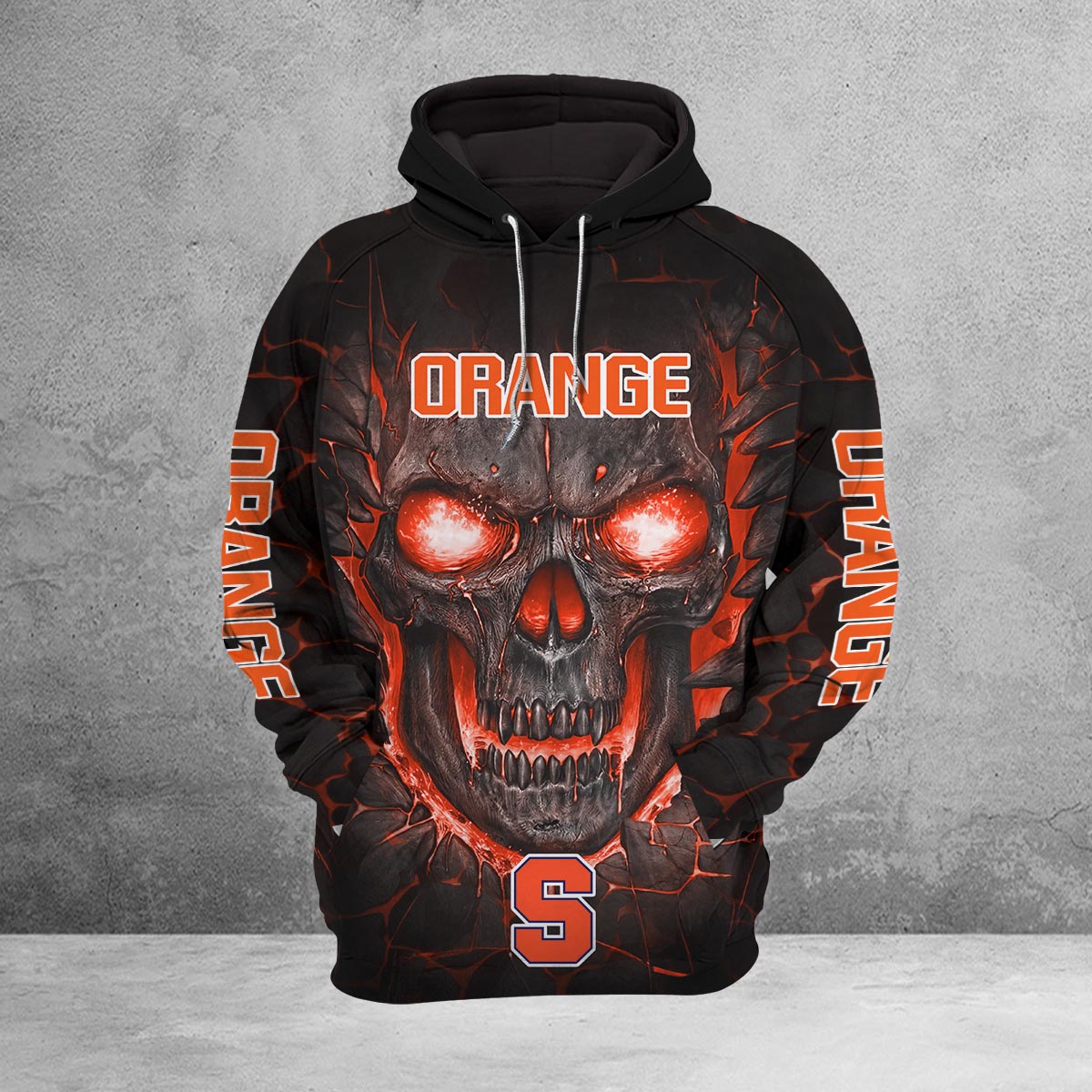 Sportswearmerch Syracuse Orange NCAA Lava Skull Hoodie For Fan