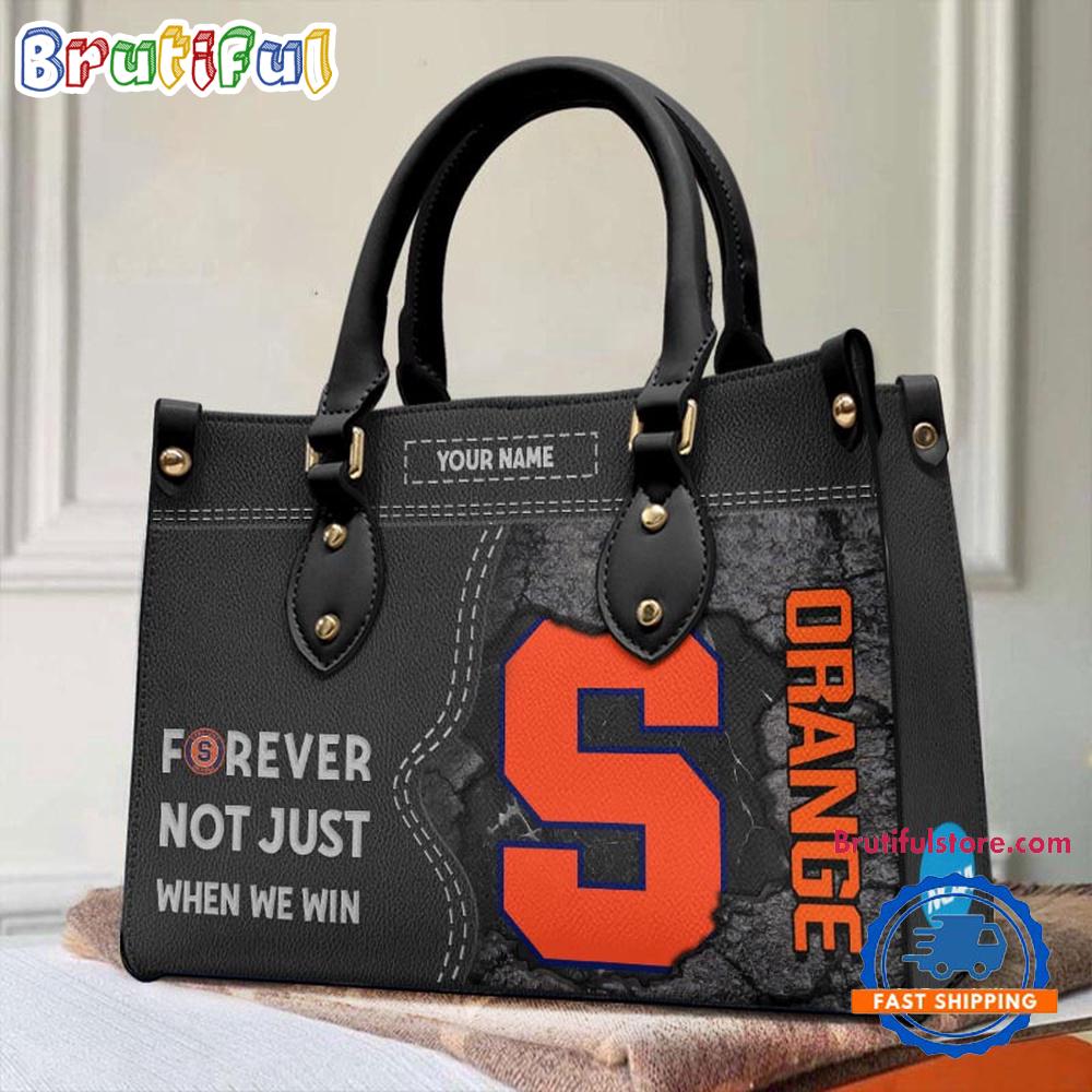 Sportswearmerch Syracuse Orange NCAA Leather Hand Bag For Fan