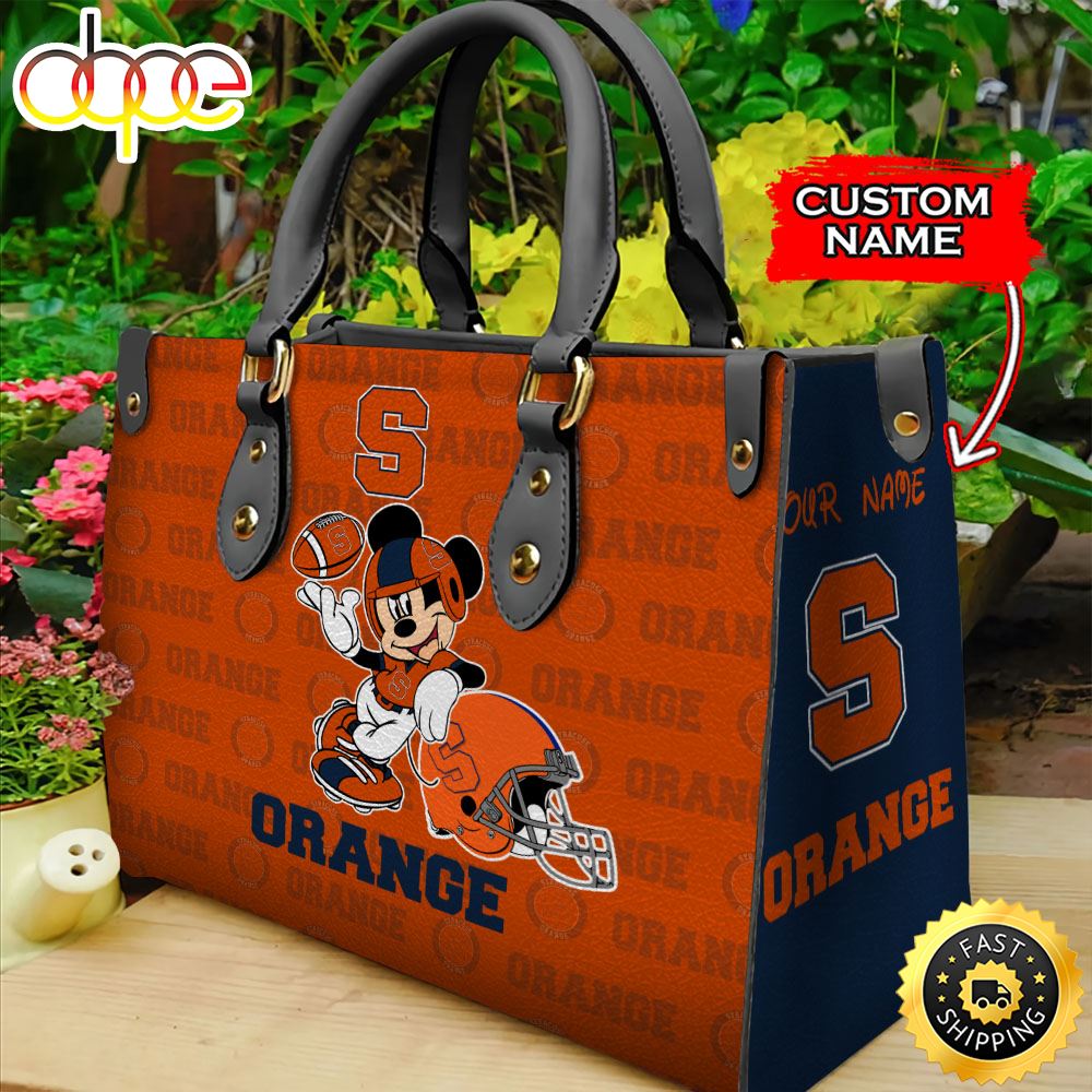 Sportswearmerch Syracuse Orange NCAA Mickey Leather Bag For Fan