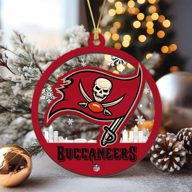 Sportswearmerch Tampa Bay Buccaneers NFL Acrylic Mix Wooden Ornament Gift For Fans