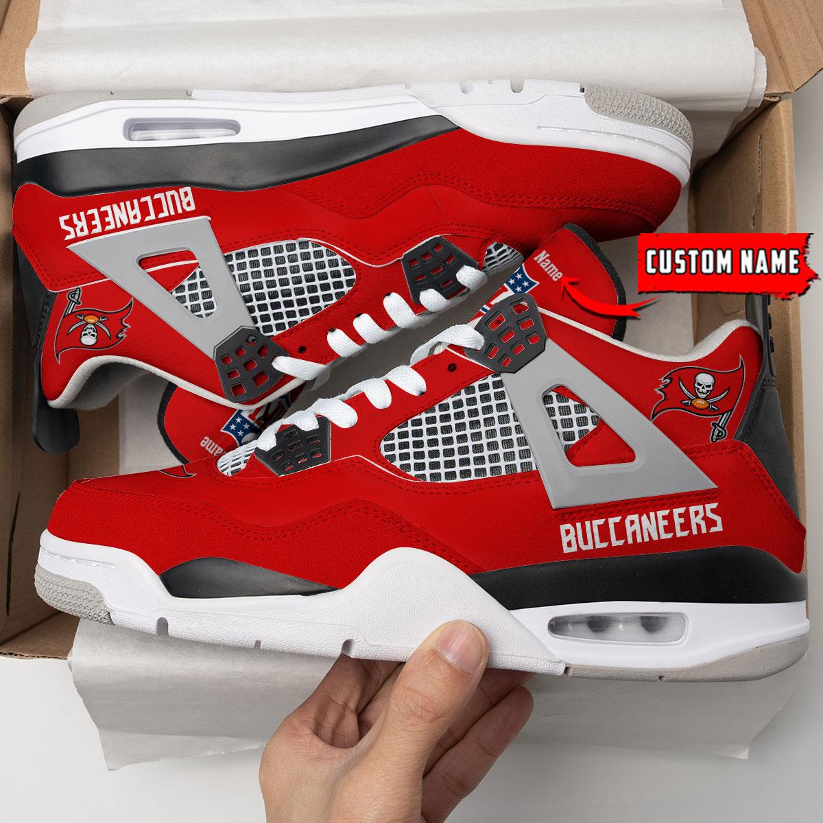 Sportswearmerch Tampa Bay Buccaneers NFL Air Jordan 4 Sneaker AJ4 Sneakers Shoes For Men And Women