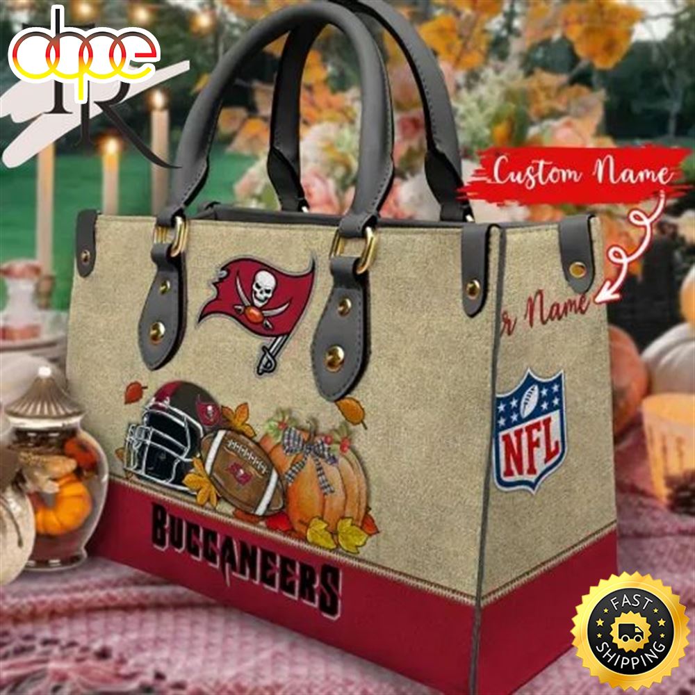 Sportswearmerch Tampa Bay Buccaneers NFL Autumn Women Leather Hand Bag For Fan