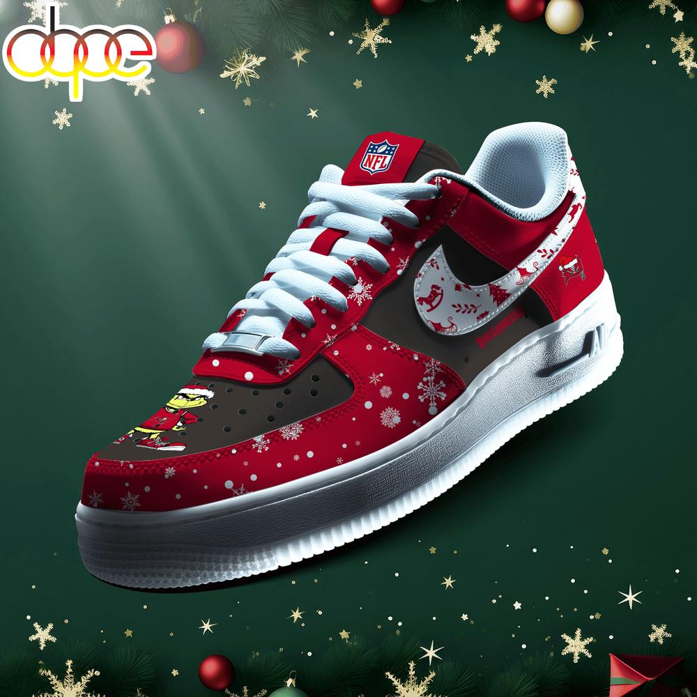 Sportswearmerch Tampa Bay Buccaneers NFL Grinch Merry Christmas Air Low-Top Sneakers Shoes For Men And Women