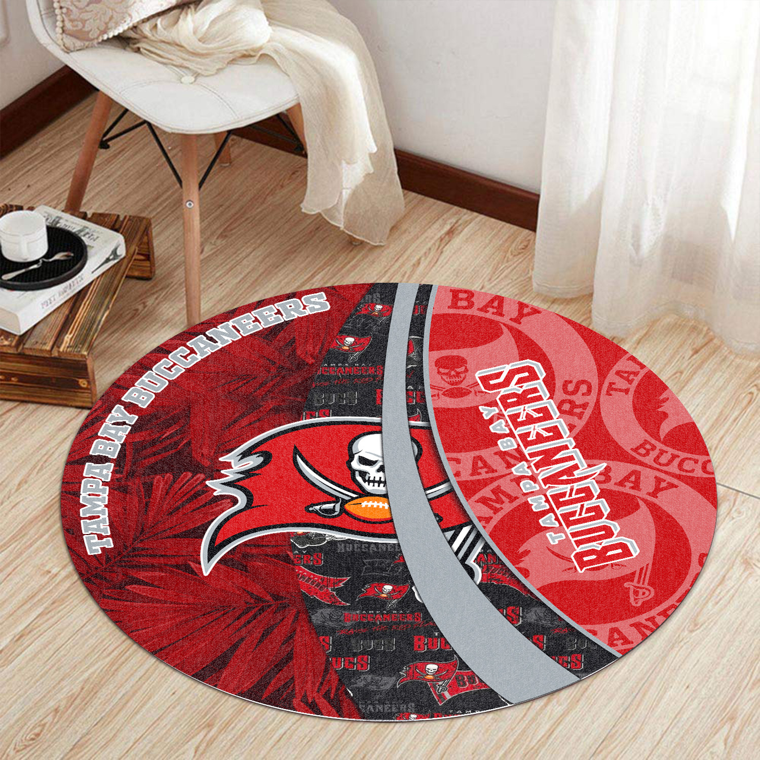 Sportswearmerch Tampa Bay Buccaneers NFL Round Rug For Fan