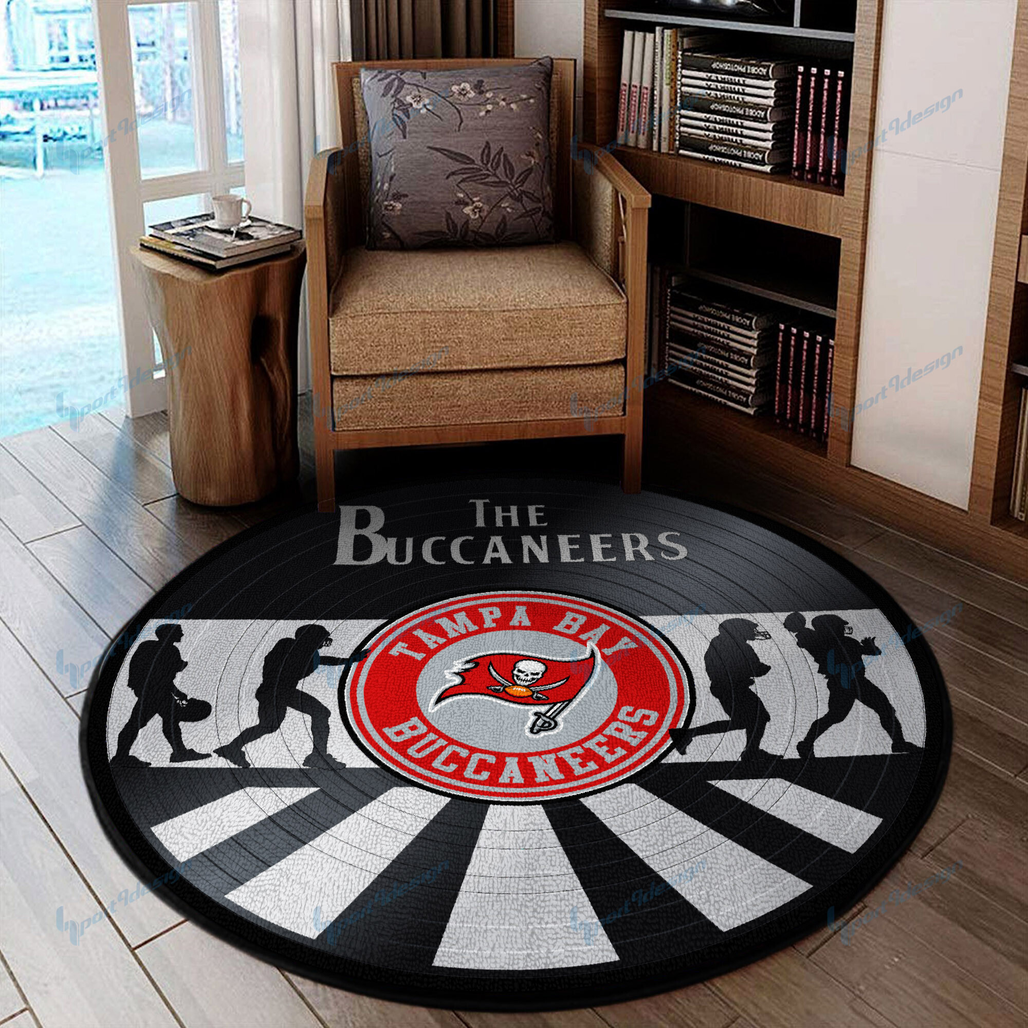 Sportswearmerch Tampa Bay Buccaneers NFL Round Rug For Fan