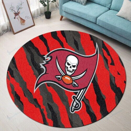 Sportswearmerch Tampa Bay Buccaneers NFL Round Rug For Fan