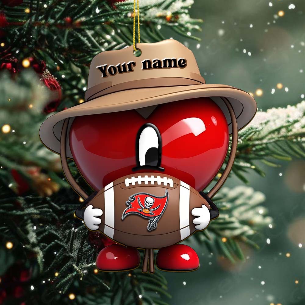 Sportswearmerch Tampa Bay Buccaneers NFL x Bad Bunny Acrylic Ornament Gift For Fans
