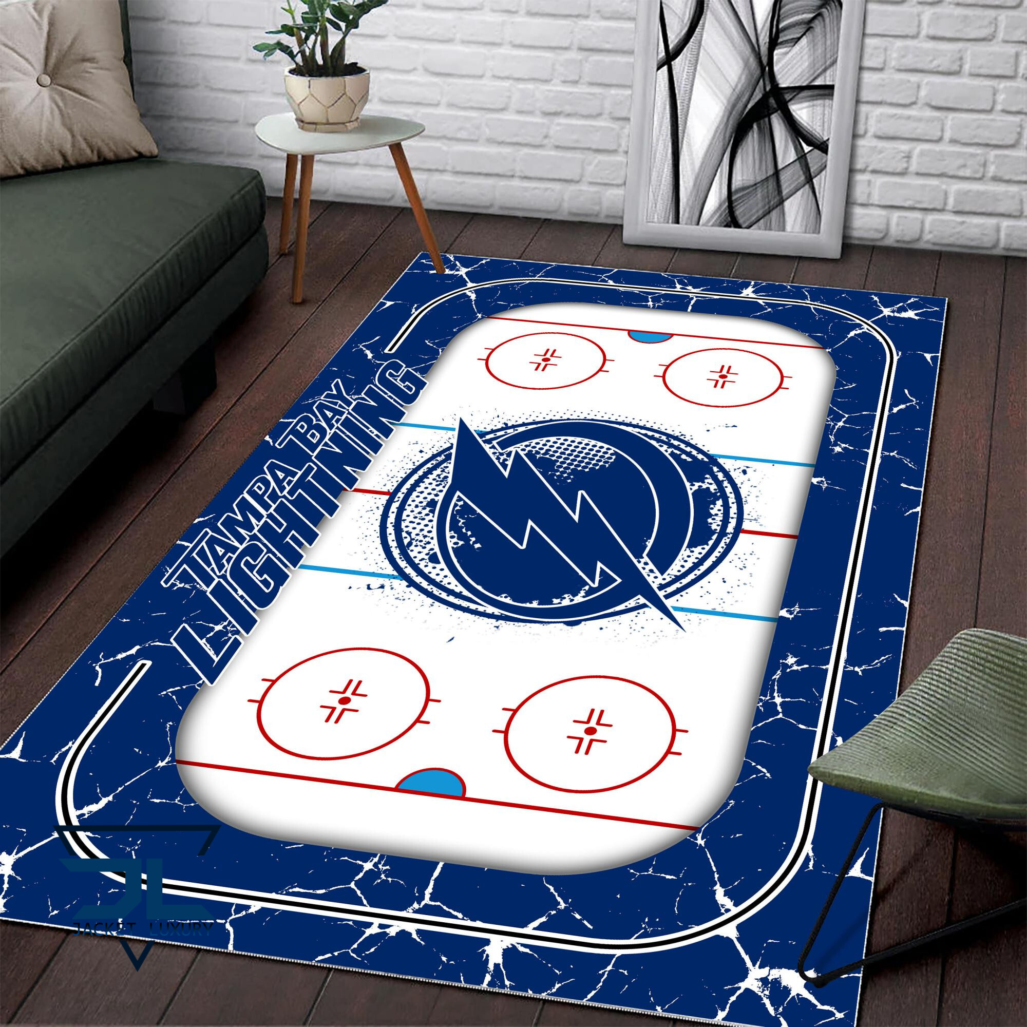 Sportswearmerch Tampa Bay Lightning NHL Area Rug For Fan