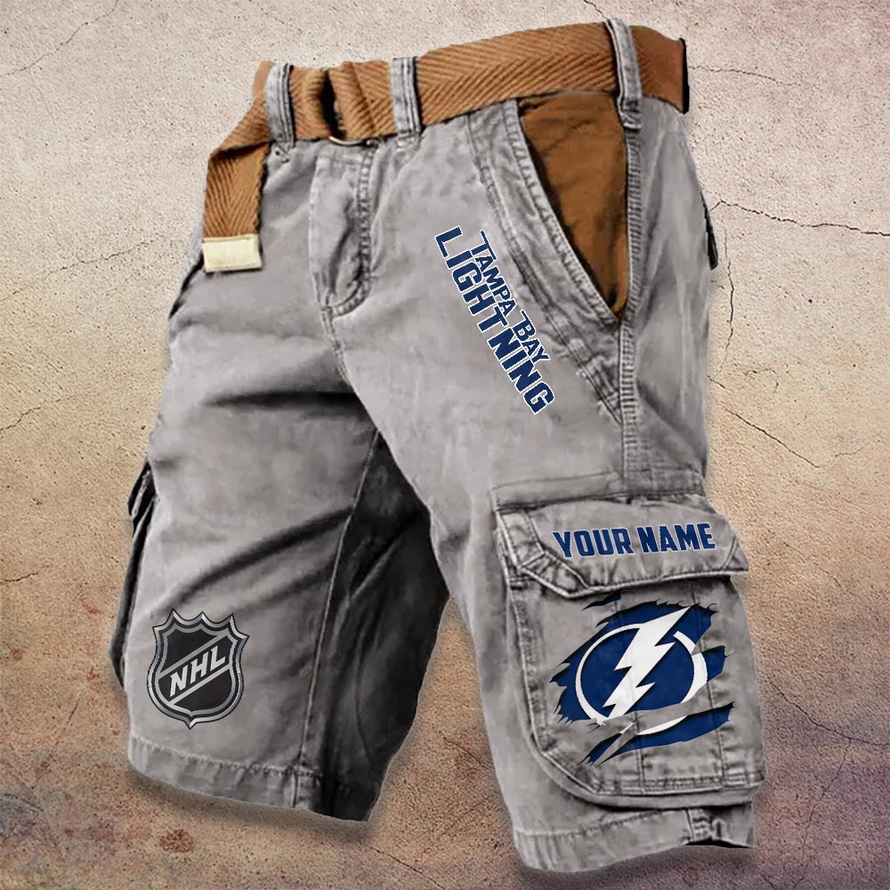Sportswearmerch Tampa Bay Lightning NHL Denim Short For Fan
