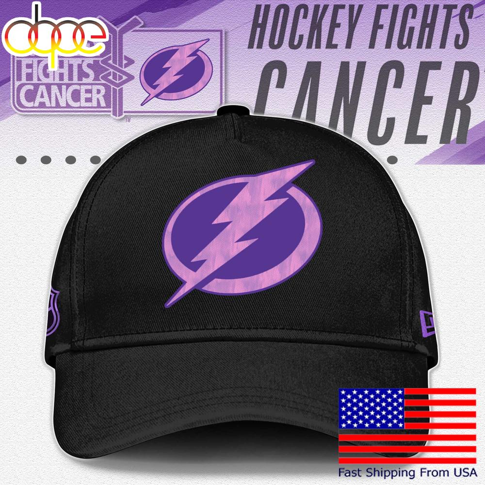 Sportswearmerch Tampa Bay Lightning NHL Fight Cancer Classic Cap For Fan