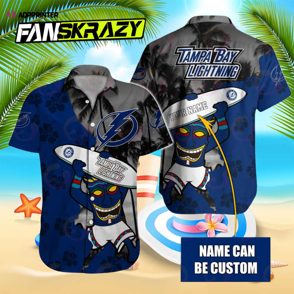 Sportswearmerch Tampa Bay Lightning NHL Personalized Hawaiian Shirt For Fan