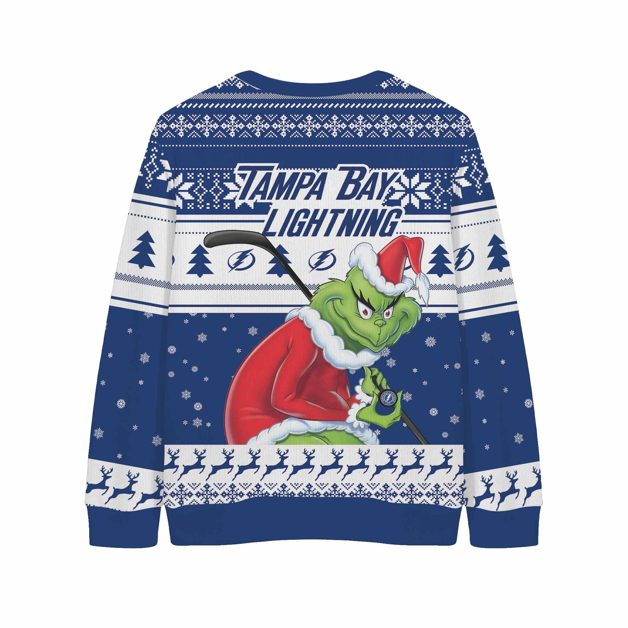 Sportswearmerch Tampa Bay Lightning NHL x Grinch Christmas Cardigan For Fan