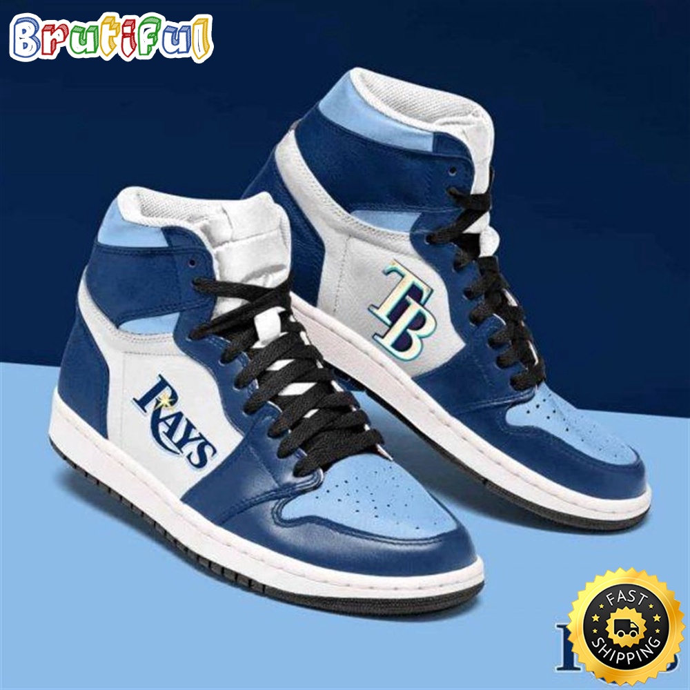Sportswearmerch Tampa Bay Rays MLB AJ1 High Sneakers Shoes For Men And Women