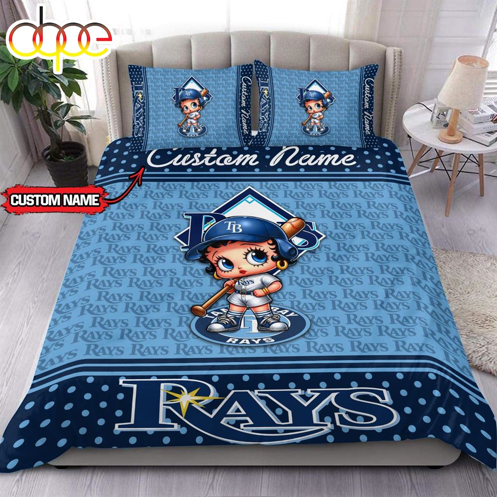 Sportswearmerch Tampa Bay Rays MLB Baseball Bedding Set For Fan