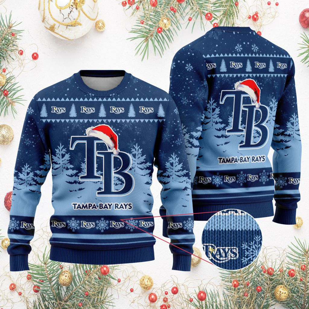Sportswearmerch Tampa Bay Rays MLB Funny Christmas Ugly Sweater For Fans