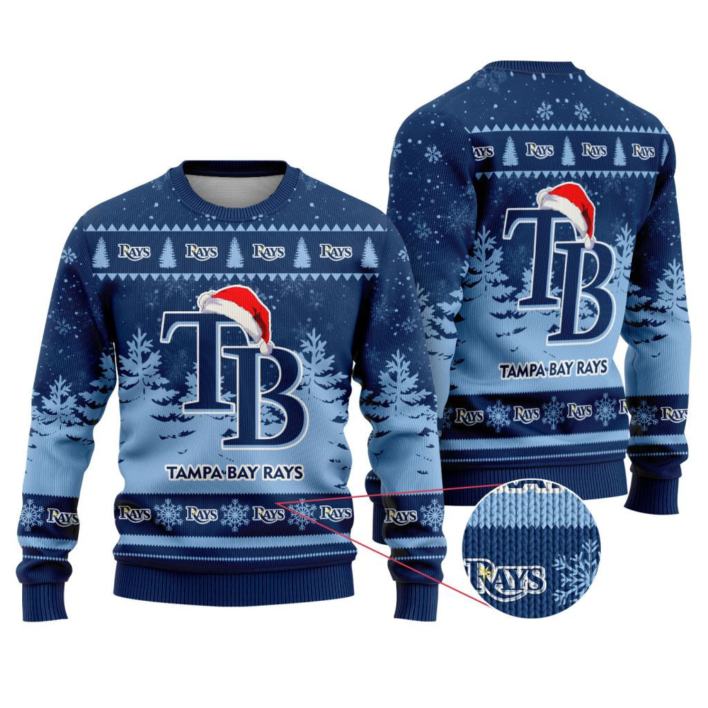 Sportswearmerch Tampa Bay Rays MLB Funny Christmas Ugly Sweater For Fans