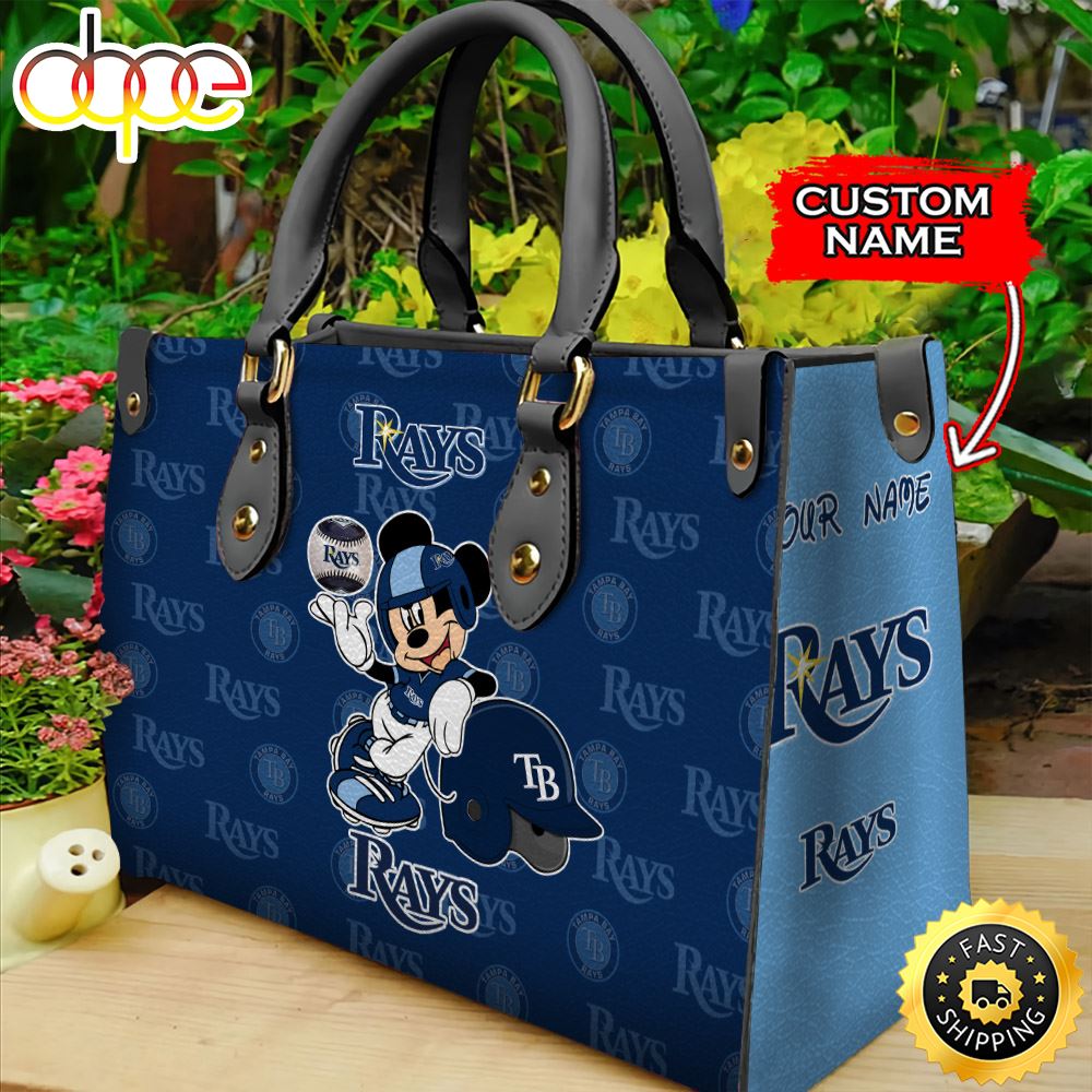 Sportswearmerch Tampa Bay Rays MLB Mickey Leather Bag For Fan