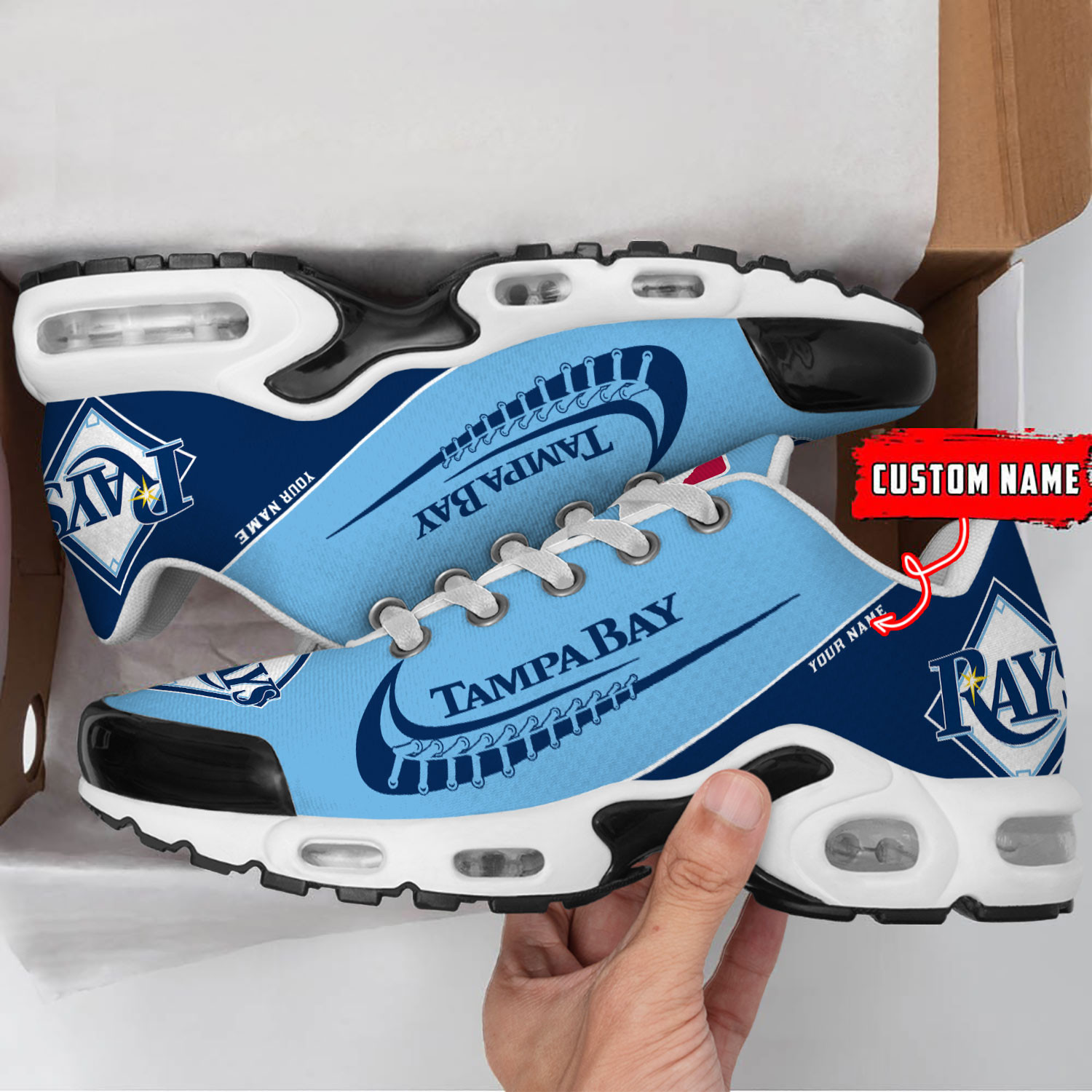 Sportswearmerch Tampa Bay Rays MLB TN Shoes Sneakers For Men And Women