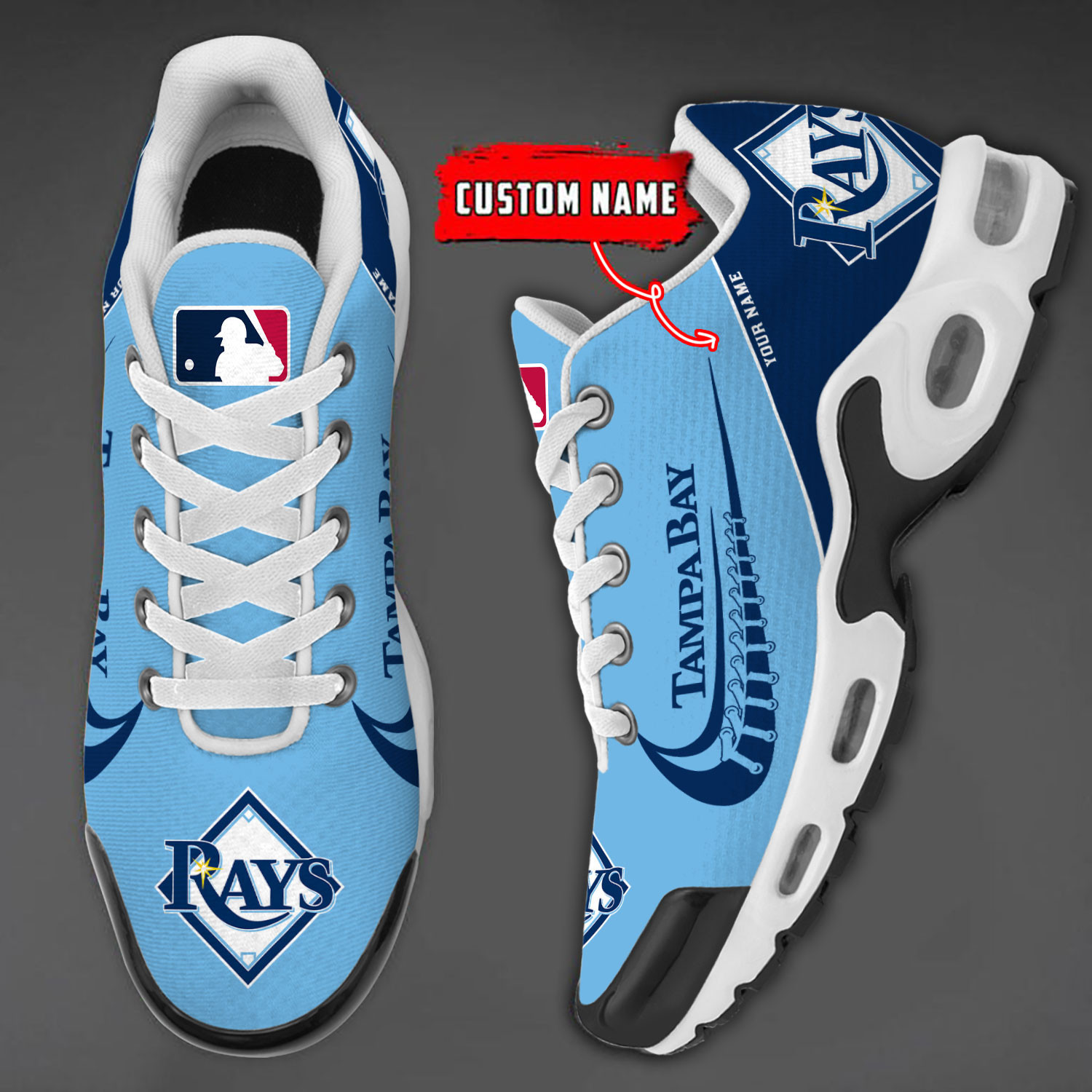 Sportswearmerch Tampa Bay Rays MLB TN Shoes Sneakers For Men And Women