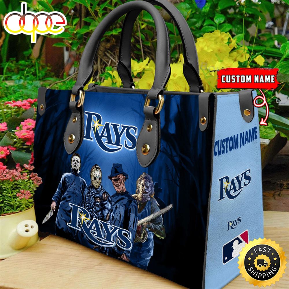 Sportswearmerch Tampa Bay Rays MLB Women Leather Hand Bag For Fan